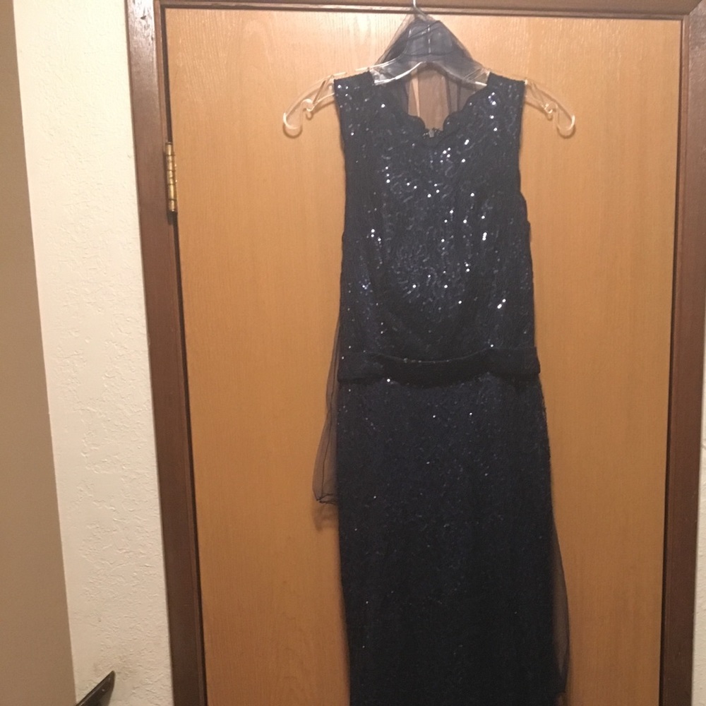 Navy blue prom dress